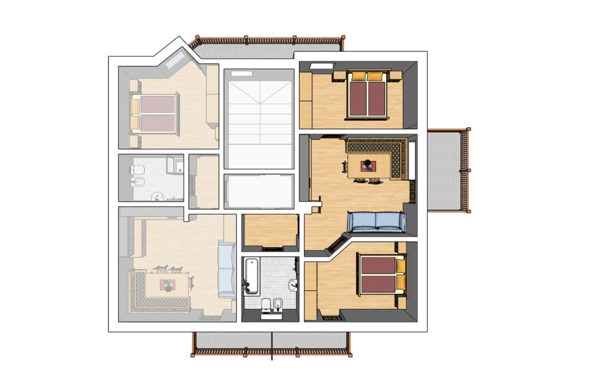 Apartment Fedares La Valle Buitenkant foto